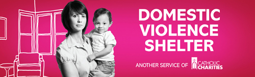 Catholic Charities Billboard - Domestic Violence Shelter
