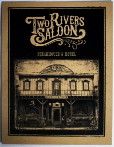 Menu Cover for Two Rivers Saloon